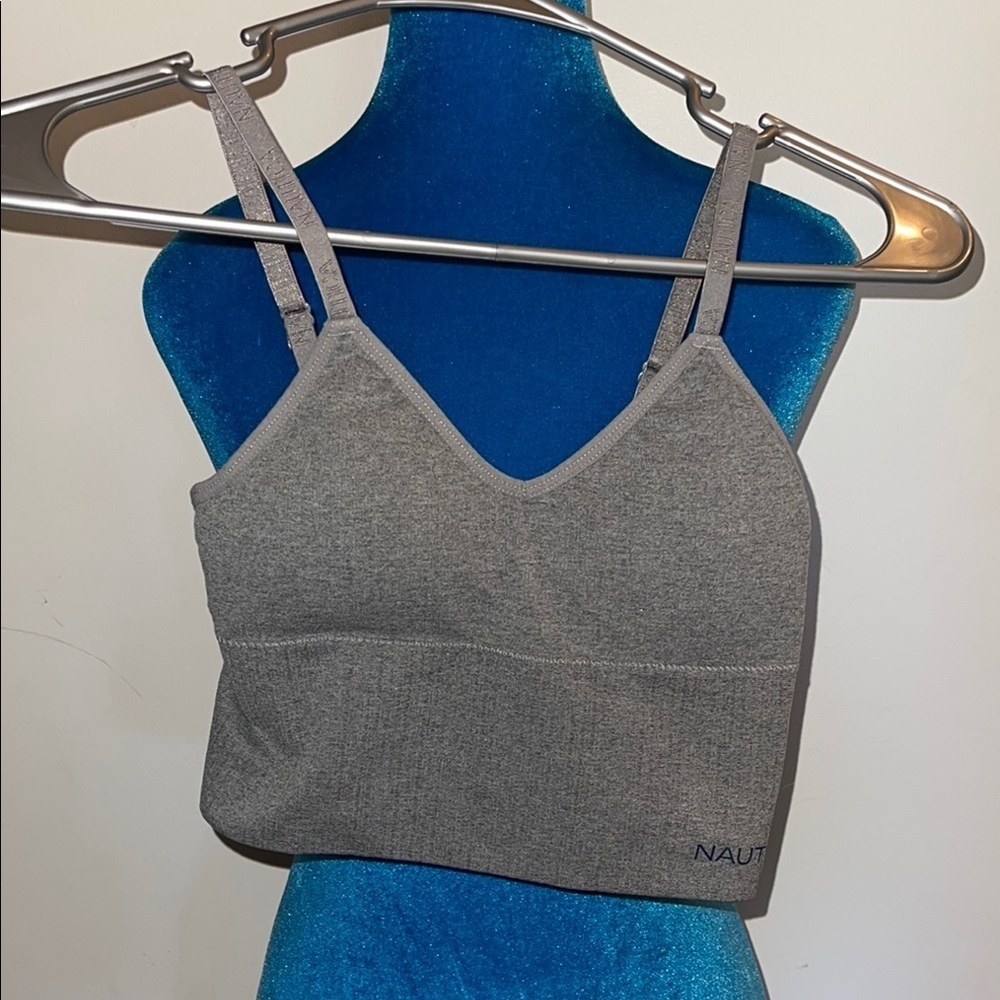 Nautica Heather Gray Sports Bra